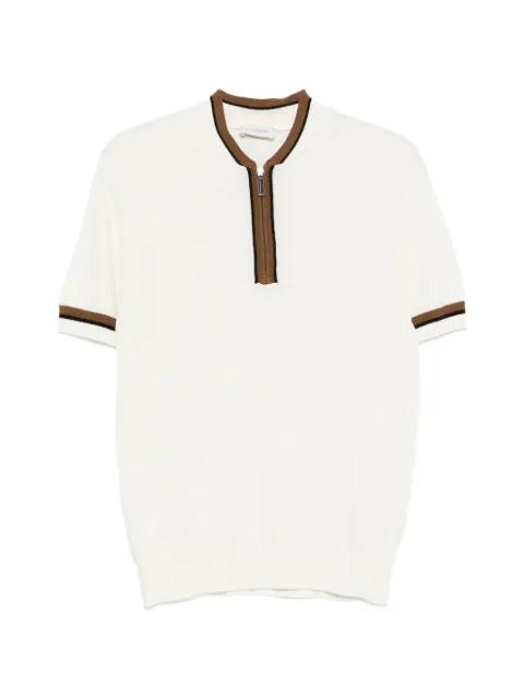 zip-up T-shirt by PAOLO PECORA
