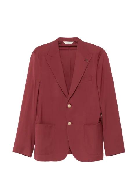 peak-lapel single-breasted blazer by PAOLONI