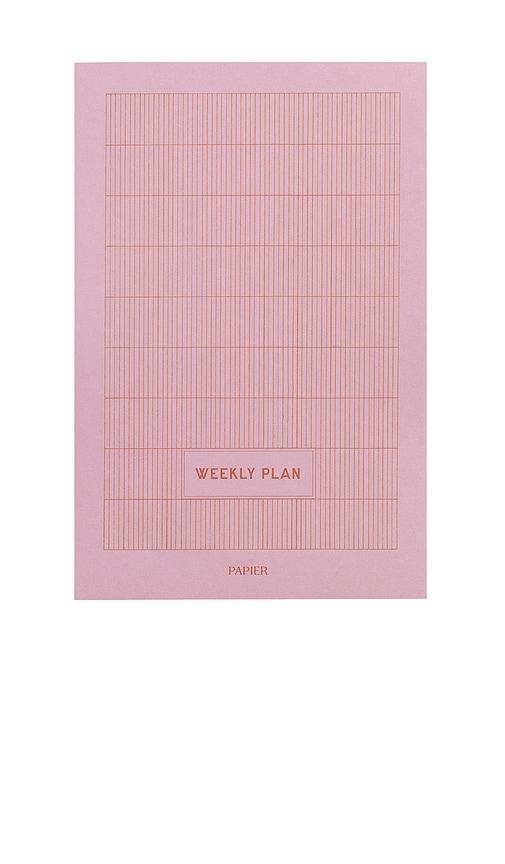 Papier Productivity Weekly List Pads in Pink by PAPIER Papier Productivity Weekly List Pads in Pink by PAPIER