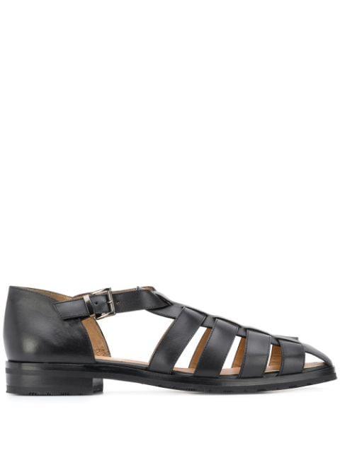 flat strappy shoes by PARABOOT