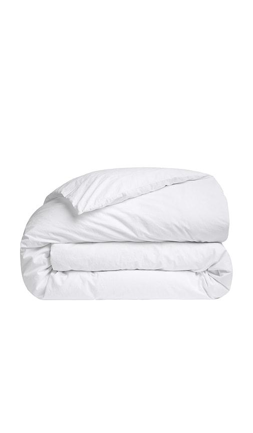 Parachute Brushed Cotton Duvet Cover in White by PARACHUTE