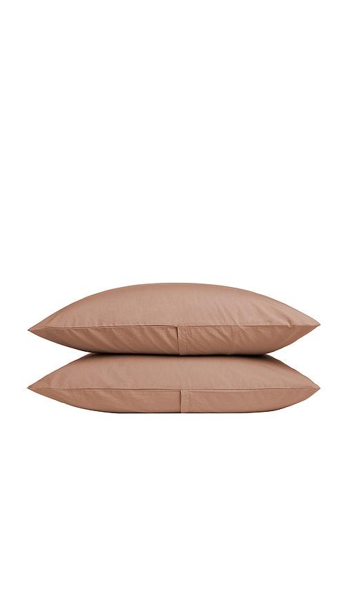 Parachute Core Percale Pillow Cases in Rose by PARACHUTE