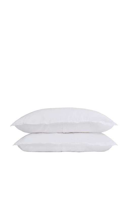 Parachute Linen Sham Set in White by PARACHUTE
