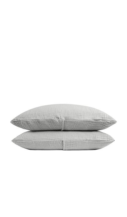 Parachute Organic Cloud Cotton Sham Set in Grey by PARACHUTE