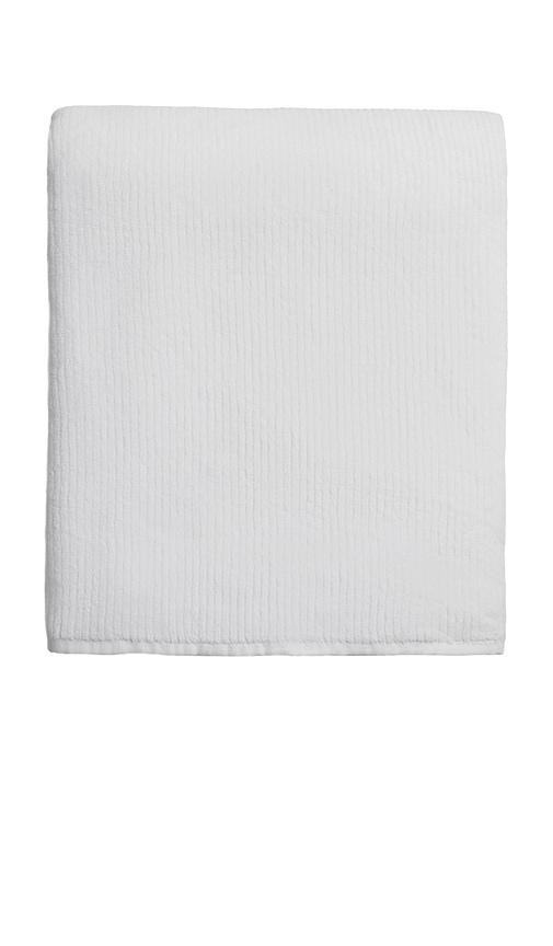 Parachute Soft Rib Washcloth in White by PARACHUTE