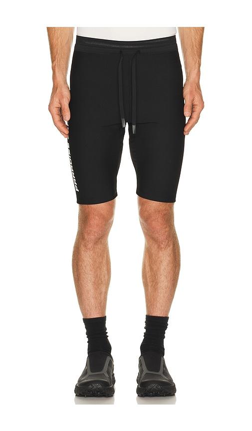 Paradise Zero Ribbed Half Tight in Black by PARADISE ZERO