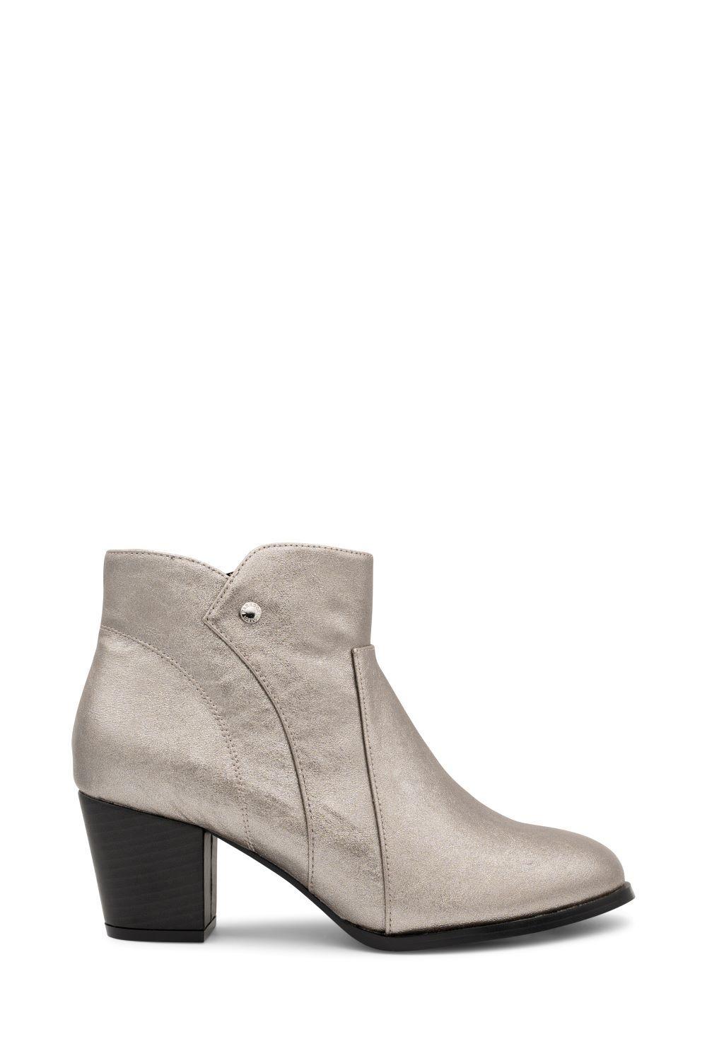 'Anya' Mid Block Heel Ankle Boot by PARADOX LONDON