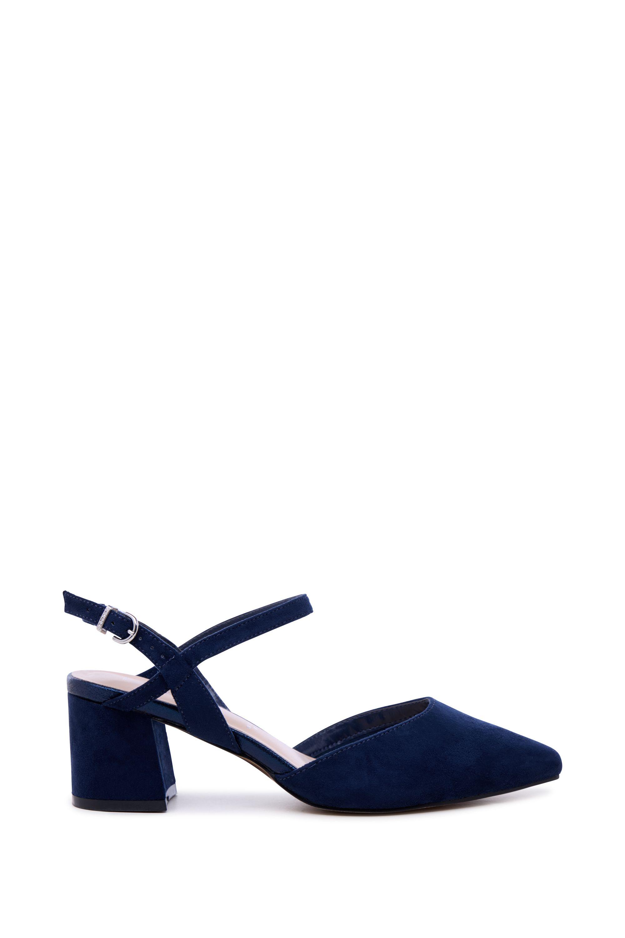 Gloriette' Wide Fit Block Heel Court Shoes by PARADOX LONDON