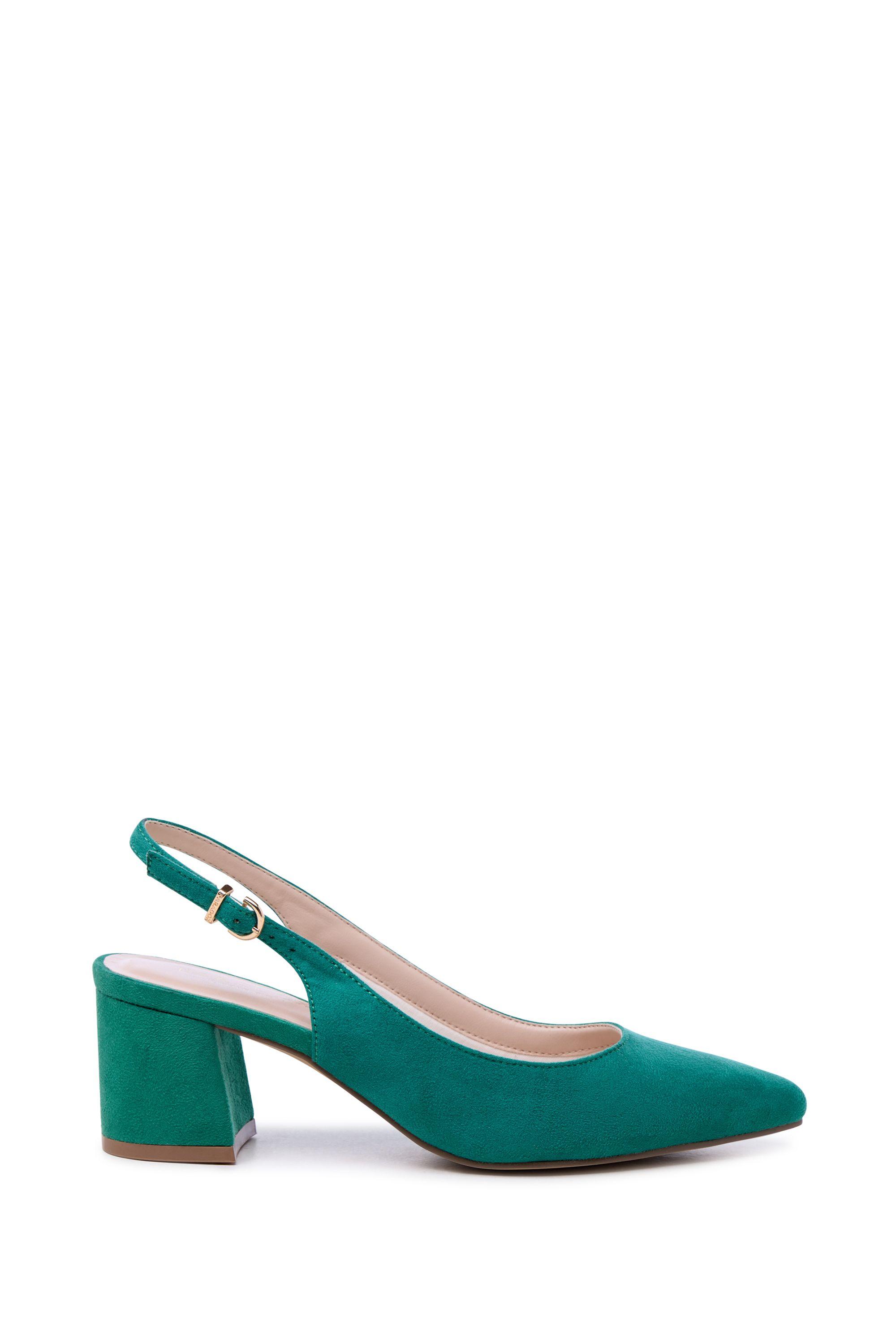 'Isadora' Block Heel Slingback Court Shoes by PARADOX LONDON