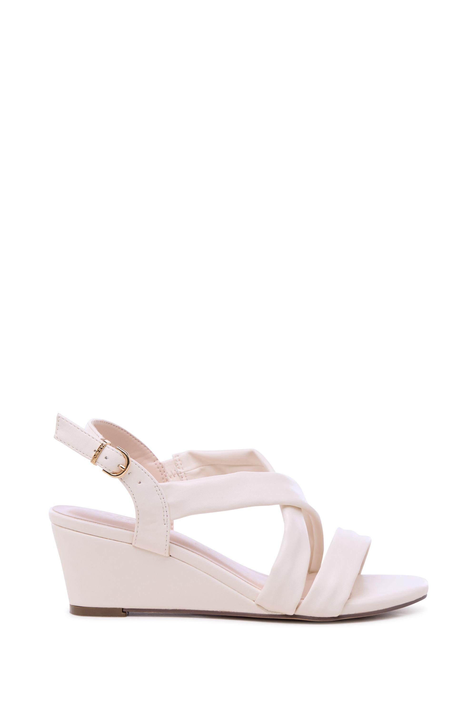 Janis' Wide Fit Wedge Sandals by PARADOX LONDON