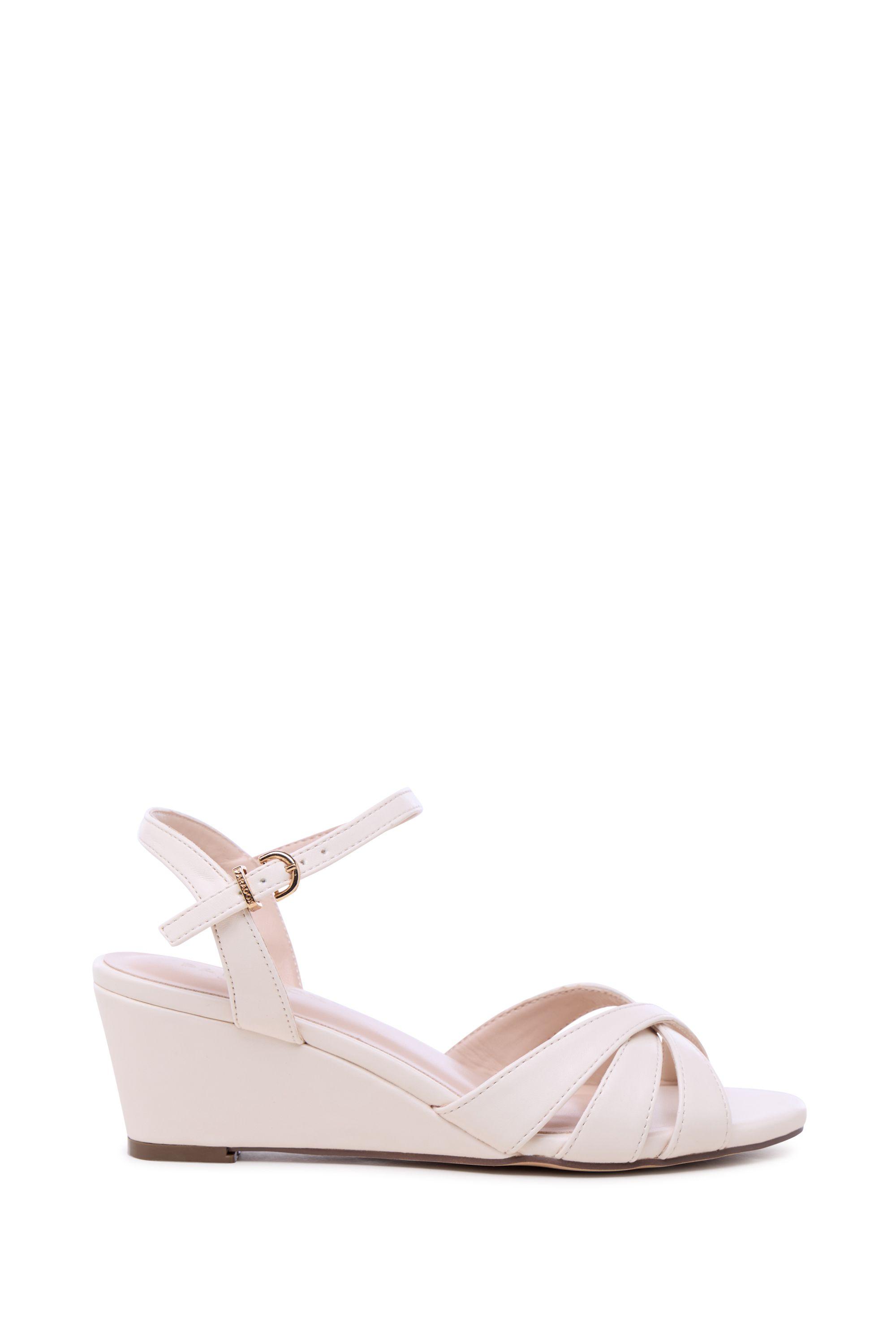 Joelle' Wedge Ankle Strap Sandals by PARADOX LONDON