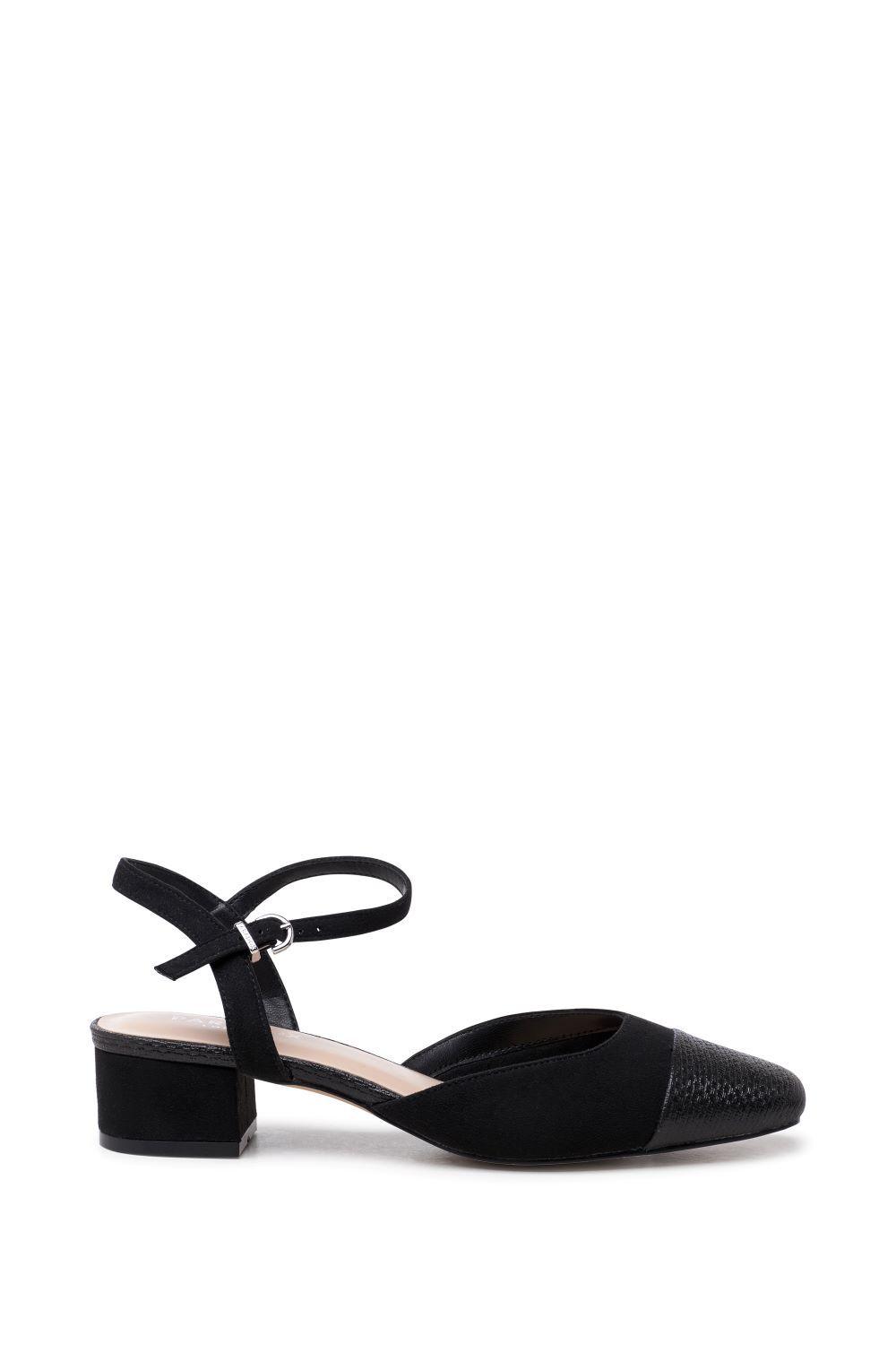 'Katya' Low Heel Open Court Shoes by PARADOX LONDON