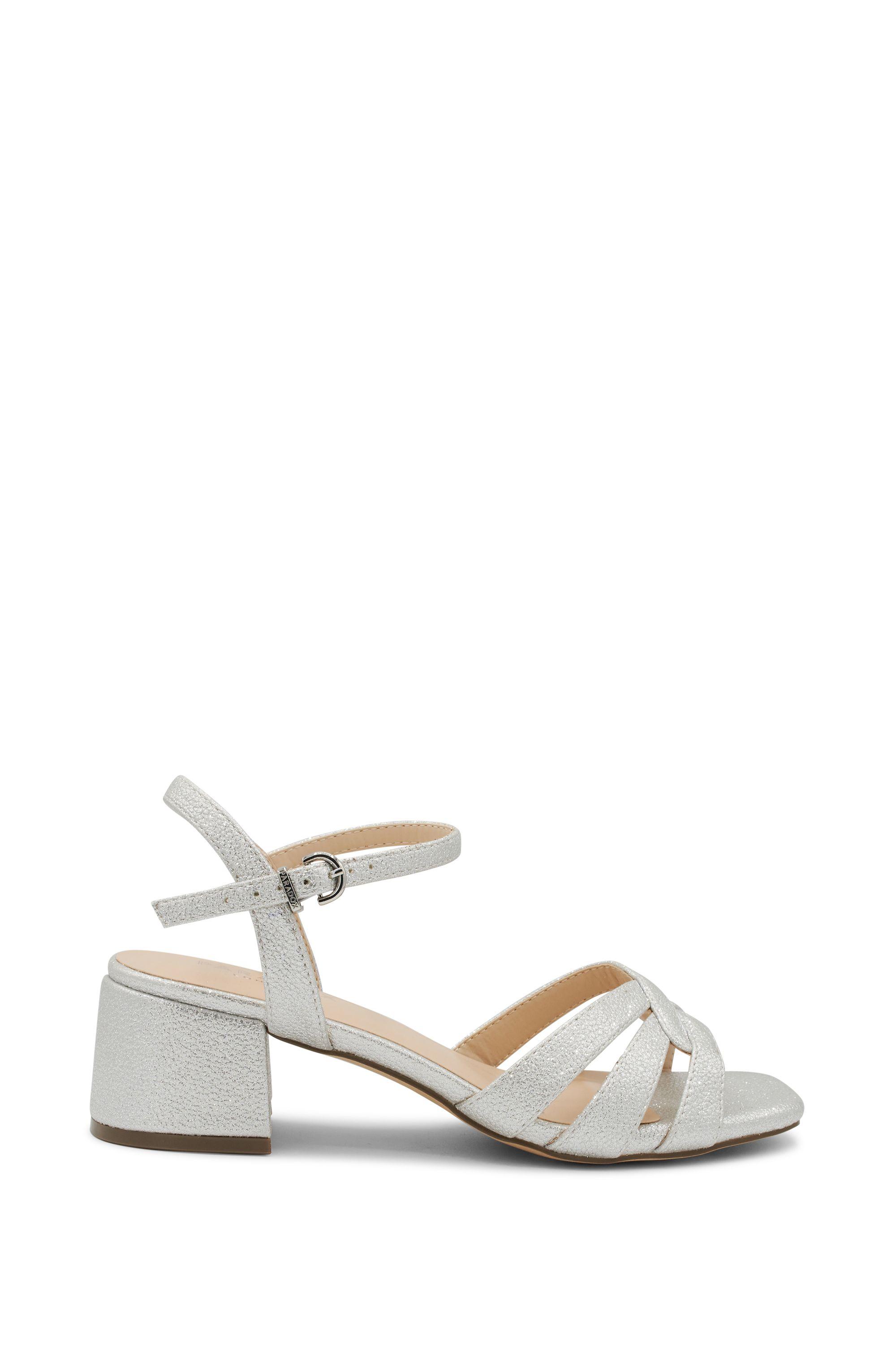 'Marcia' Faux Leather Block Heel Sandal by PARADOX LONDON
