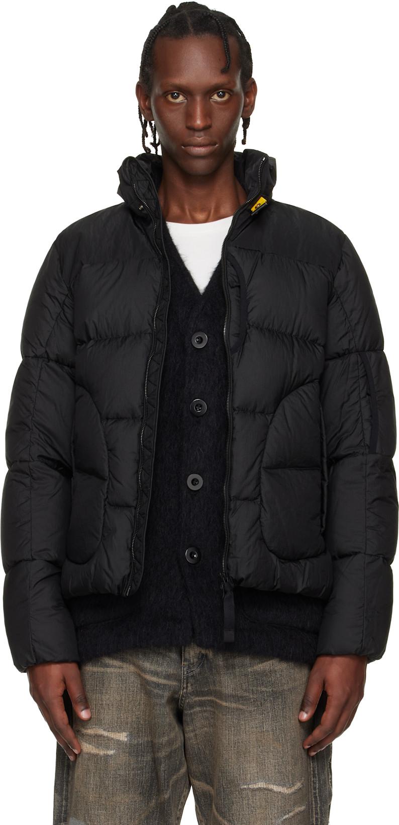 Black Blackburn Hooded Down Jacket by PARAJUMPERS