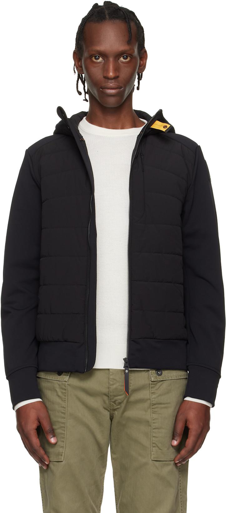 Black Manfred Hybrid Jacket by PARAJUMPERS