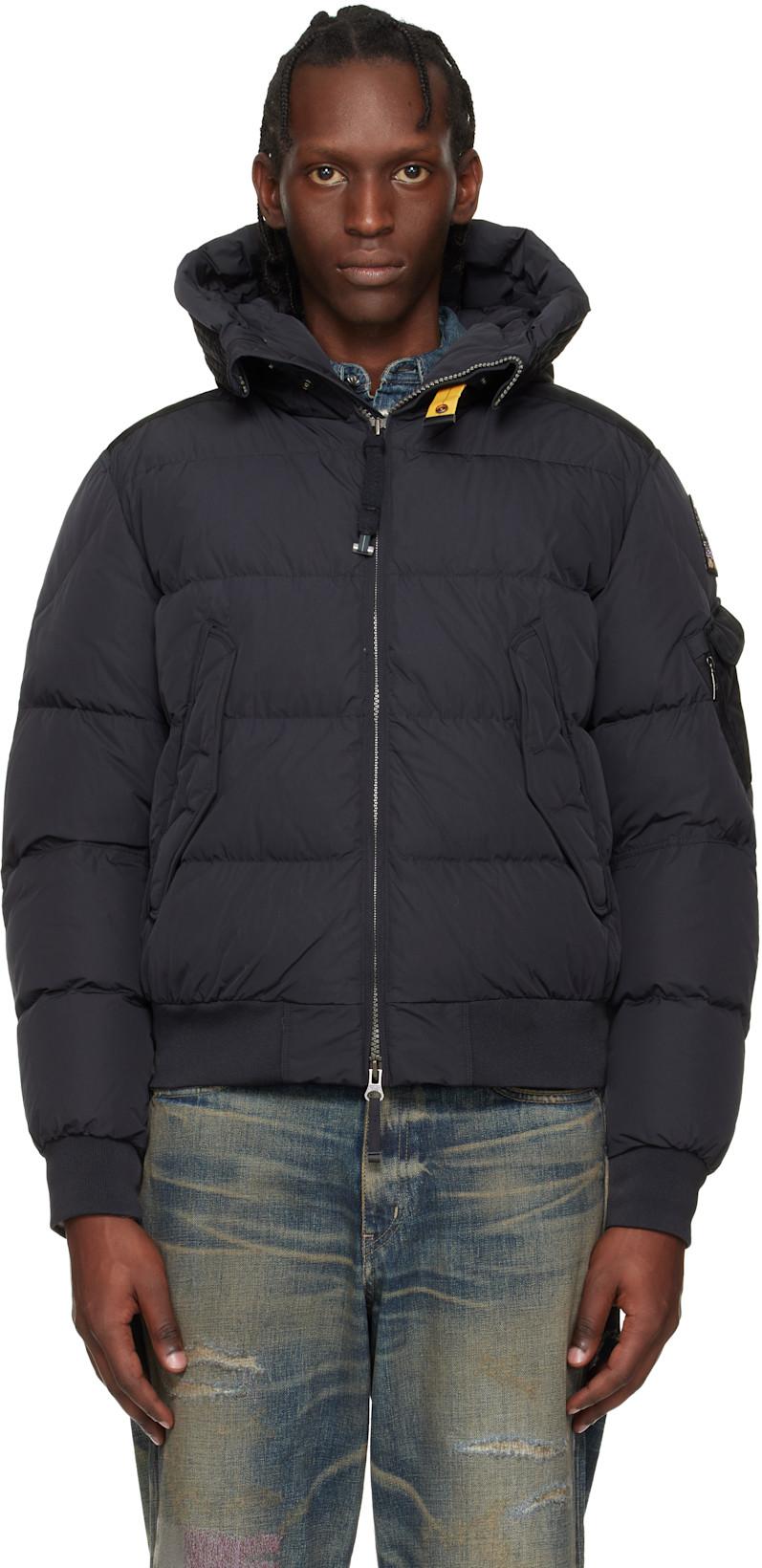 Black Wilmont Hooded Down Jacket by PARAJUMPERS