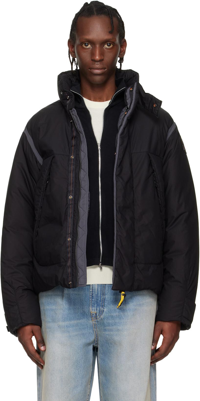 Black Yari Short Down Jacket by PARAJUMPERS