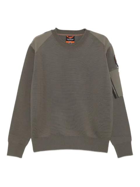 crew-neck panelled sweatshirt by PARAJUMPERS