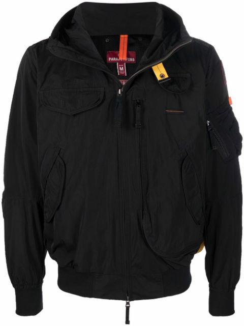 logo-patch hoodied jacket by PARAJUMPERS