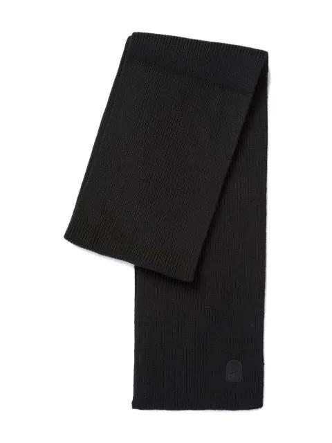 logo-patch wool scarf by PARAJUMPERS