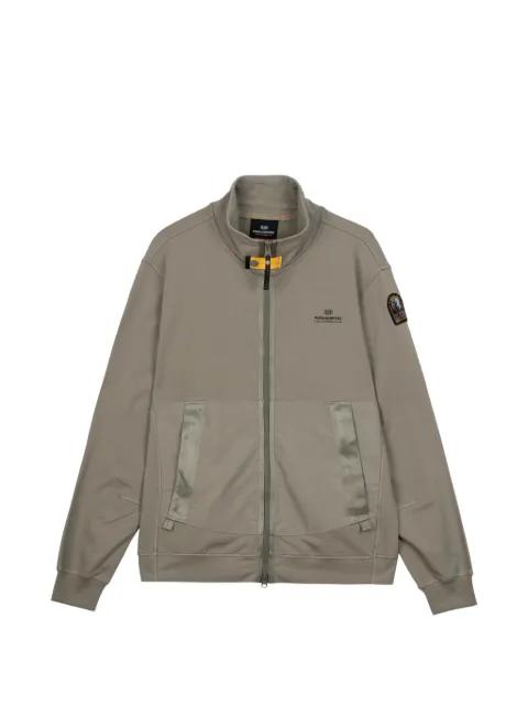 logo-patch zip-up sweater by PARAJUMPERS