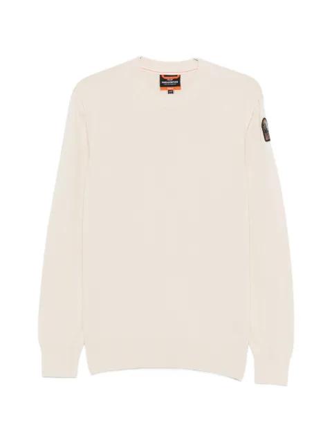patch crewneck sweater by PARAJUMPERS