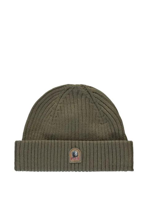 ribbed logo beanie by PARAJUMPERS