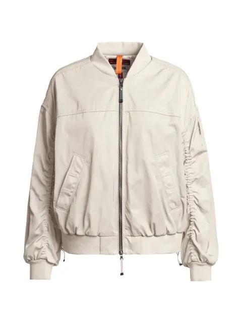 ruched bomber jacket by PARAJUMPERS