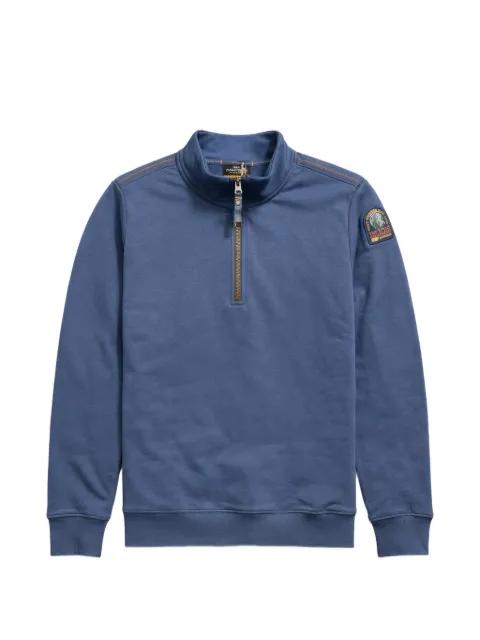 zip-up patch sweatshirt by PARAJUMPERS