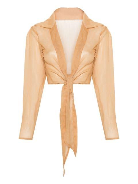 Aria cropped shirt by PARAMIDONNA