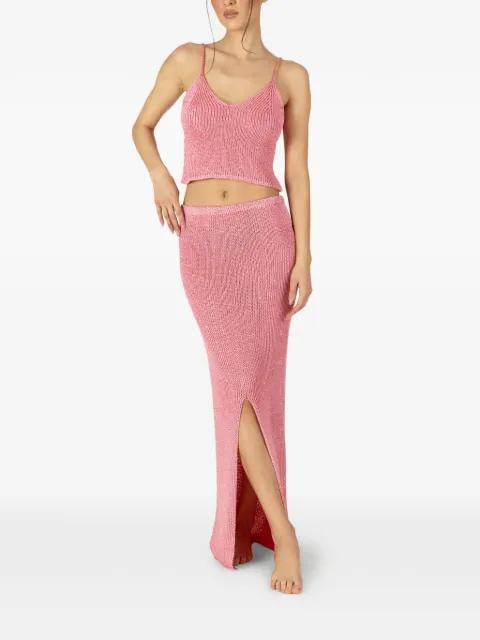 Bruna slit maxi skirt by PARAMIDONNA