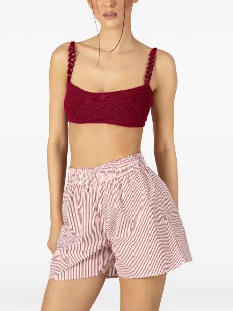 Cora striped beach shorts by PARAMIDONNA