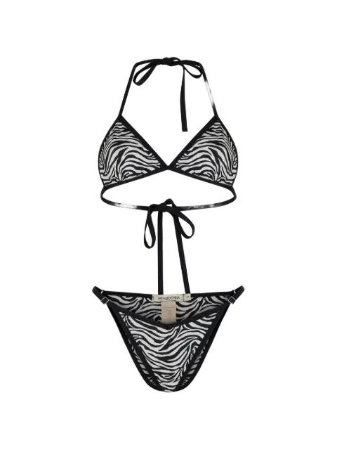 Lilia zebra-print bikini by PARAMIDONNA