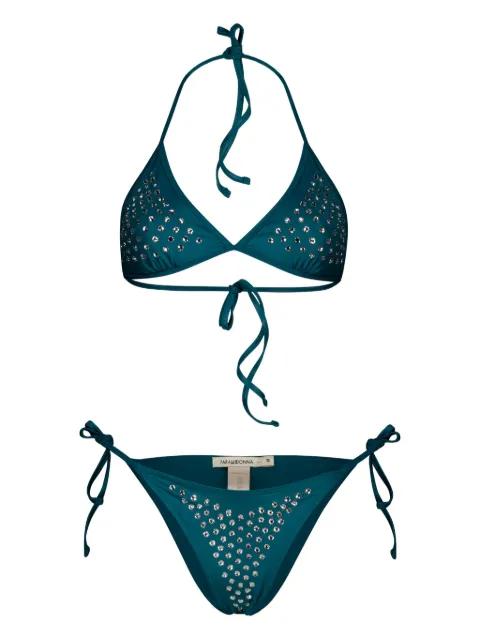 Livia Swarovsky crystal-embellished bikini by PARAMIDONNA