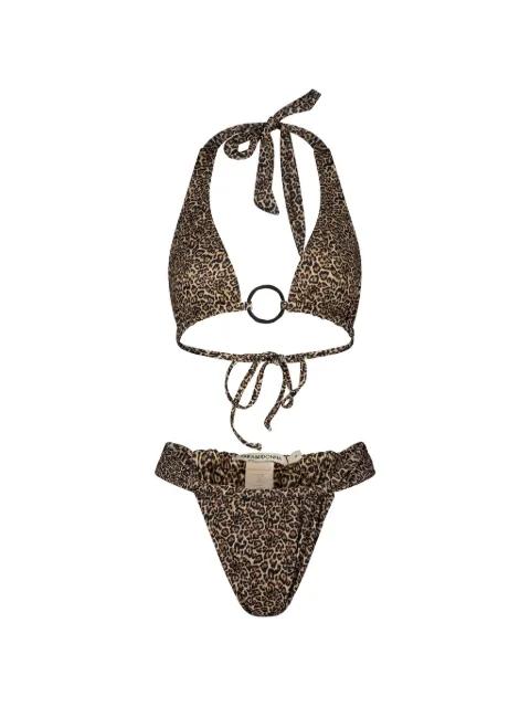 Mirla leopard print two pieces swimsuit by PARAMIDONNA