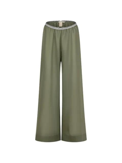 Tessa logo-waistband beach trousers by PARAMIDONNA