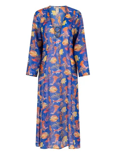 graphic-print dress by PARAMIDONNA