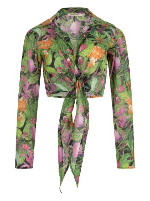 jungle-print beach shirt by PARAMIDONNA