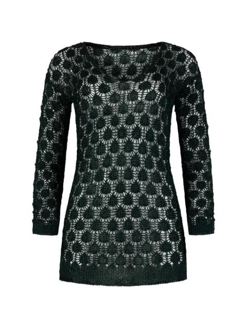 long-sleeved crocheted dress by PARAMIDONNA