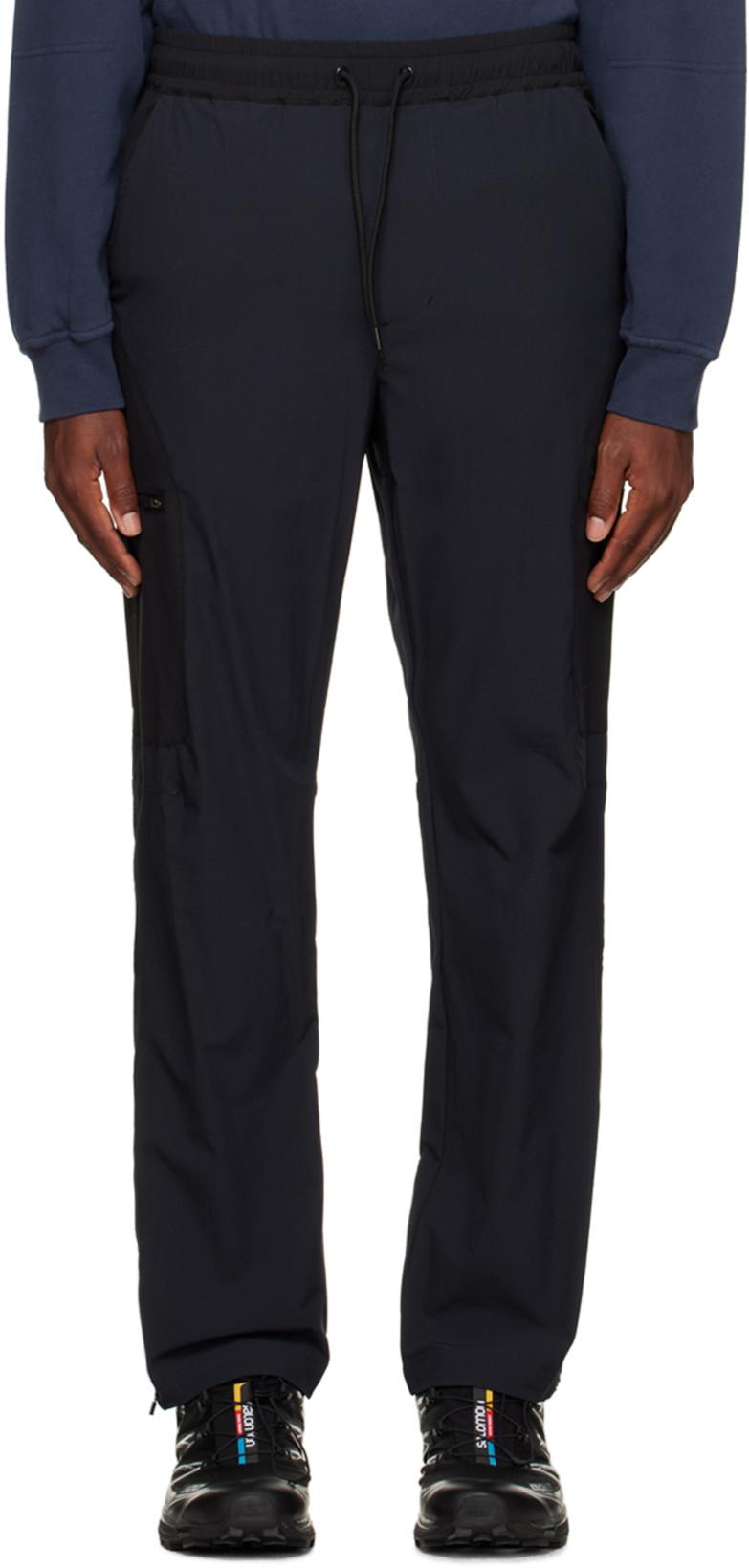 Navy & Black Vinson Sweatpants by PAREL STUDIOS