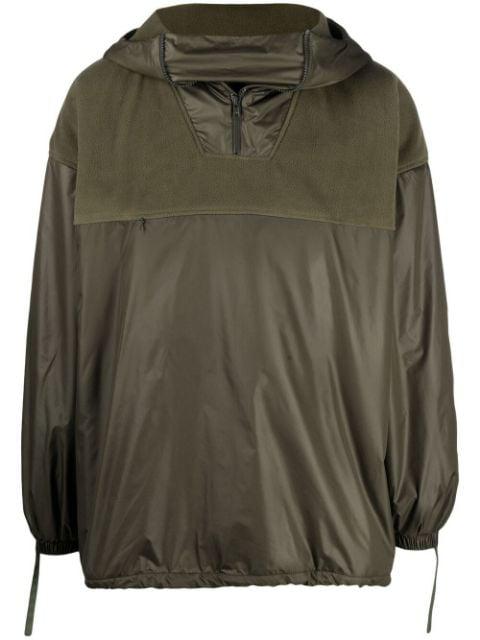 zip-up panelled hoodie by PARIA /FARZANEH