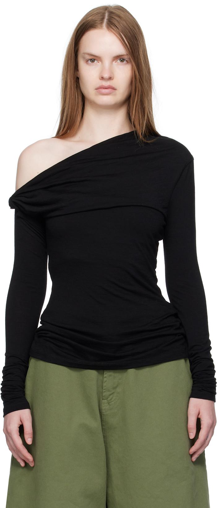 Black Elemental Manahou Top by PARIS GEORGIA