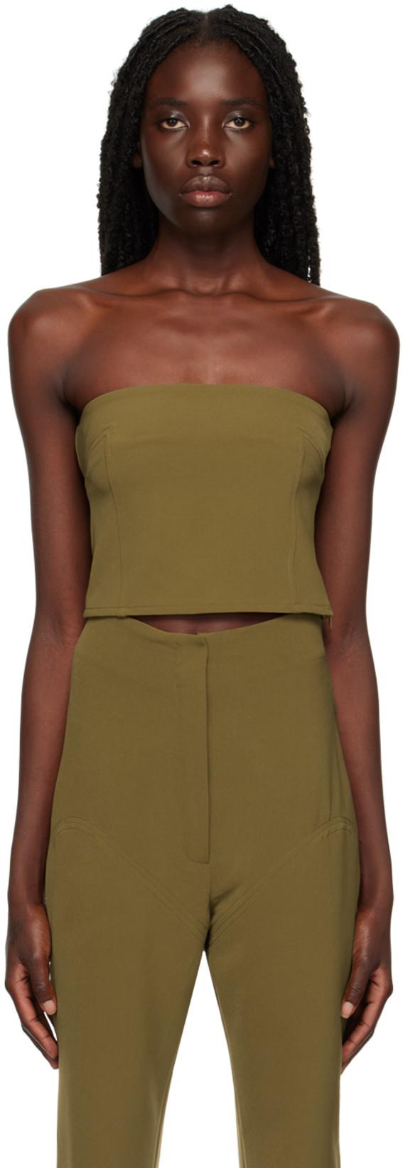 Khaki Audrey Camisole by PARIS GEORGIA