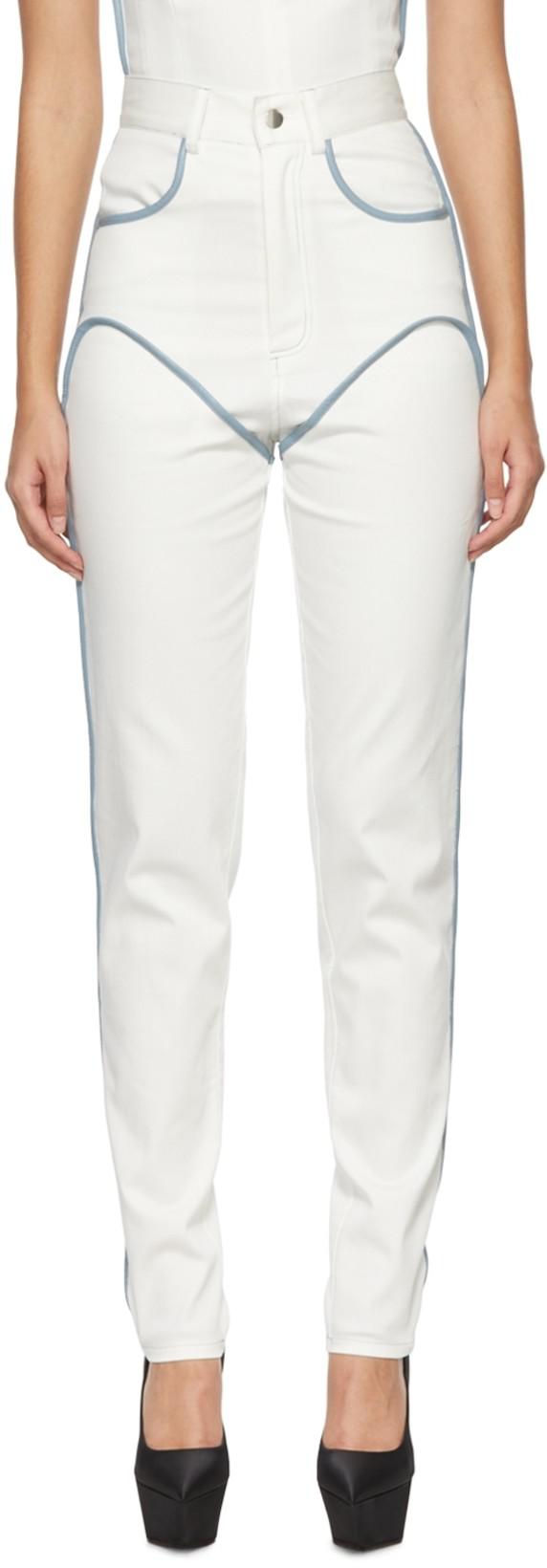 Off-White Cowboy Trousers by PARIS GEORGIA