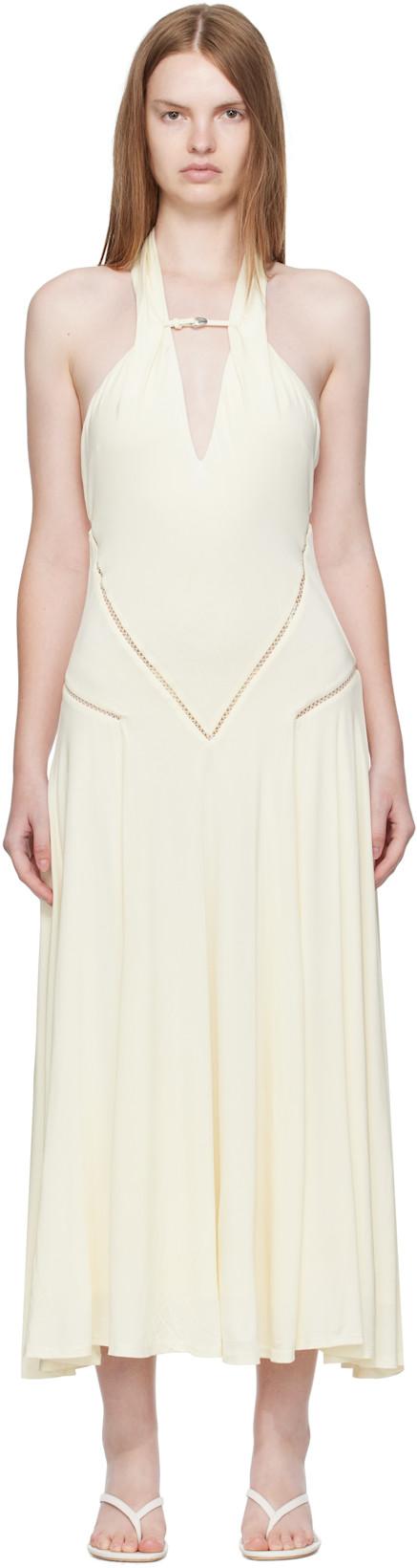 Off-White Ken Maxi Dress by PARIS GEORGIA