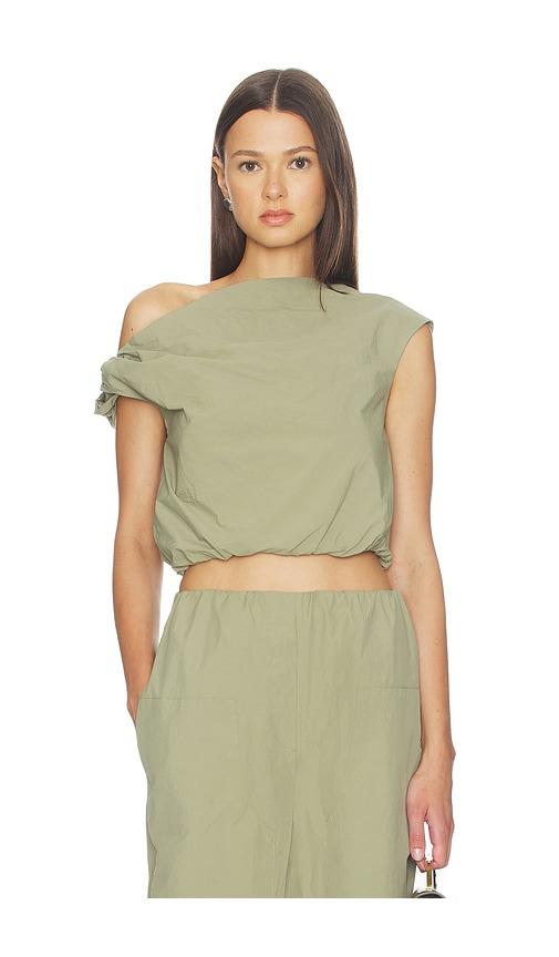 Paris Georgia Alice Top in Olive by PARIS GEORGIA