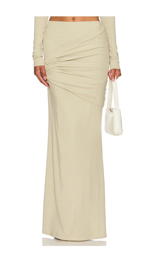 Paris Georgia Aria Skirt in Beige by PARIS GEORGIA