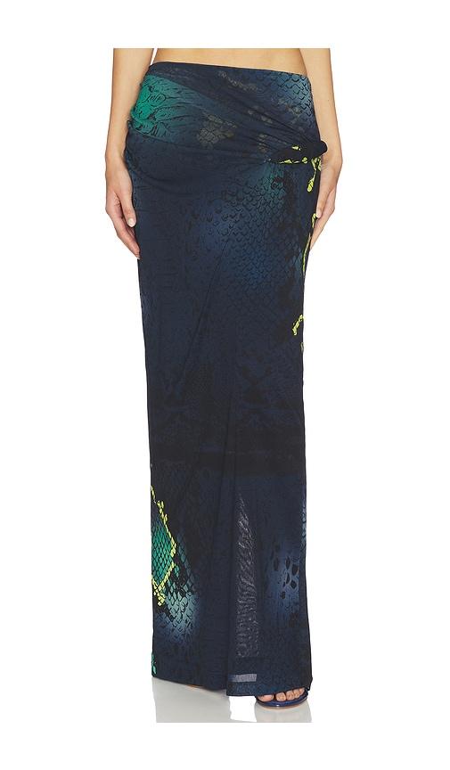 Paris Georgia Croissant Skirt in Navy,Green by PARIS GEORGIA