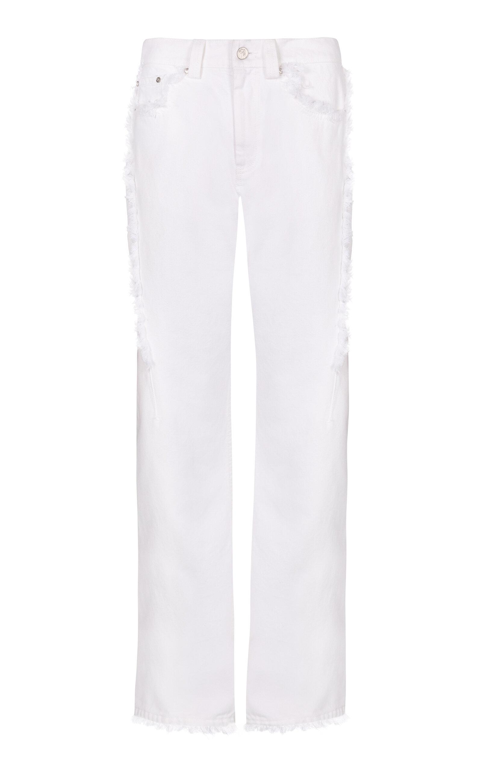 Paris Georgia Fray Cotton Denim Jeans - Moda Operandi by PARIS GEORGIA