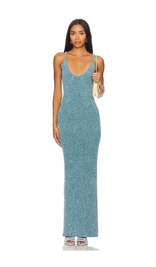 Paris Georgia Knubby Dress in Blue by PARIS GEORGIA